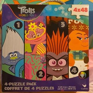 Trolls world tour 4 puzzle pack